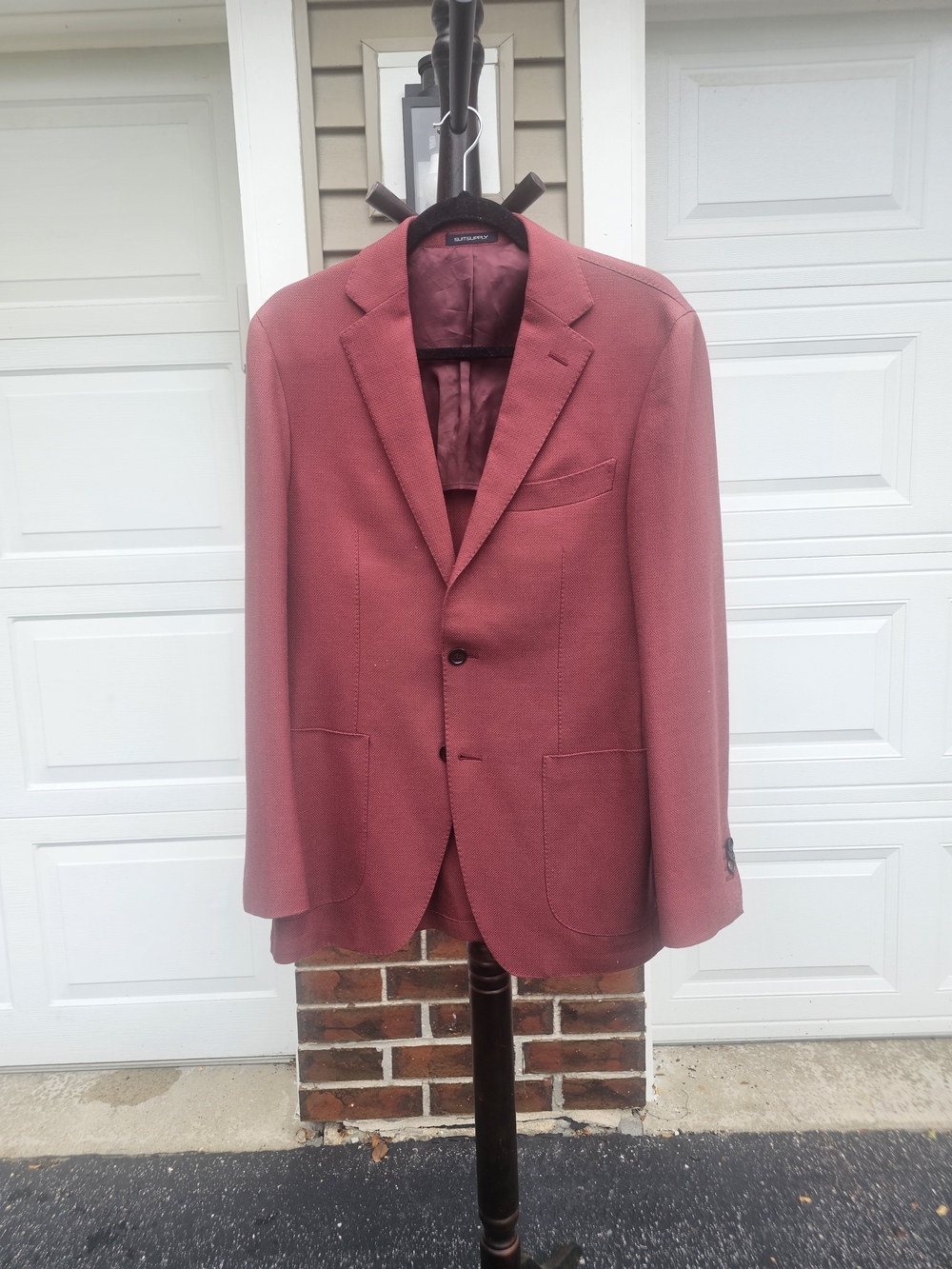 Suitsupply Brick Red Single-Breasted Blazer